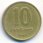 Argentina, 10 centavos, 2004