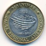 Аргентина, 2 песо (2012 г.)