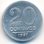 Бразилия, 20 сентаво (1957 г.)