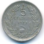 Chile, 5 centavos, 1923
