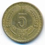 Chile, 5 centesimos, 1967