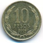 Чили, 10 песо (2006 г.)