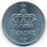 Норвегия, 1 крона (1982 г.)