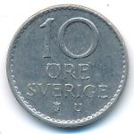 Sweden, 10 ore, 1963
