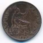 Великобритания, 1/2 пенни (1883&ndash;1891 г.)