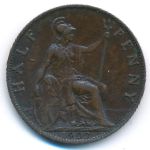 Великобритания, 1/2 пенни (1902&ndash;1907 г.)