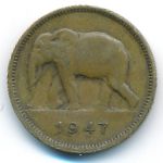 Бельгийское Конго, 2 франка (1947 г.)