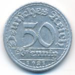 Веймарская республика, 50 пфеннигов (1921 г.)