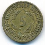 Веймарская республика, 5 рентенпфеннигов (1924 г.)
