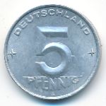 ГДР, 5 пфеннигов (1952 г.)