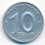 ГДР, 10 пфеннигов (1950 г.)