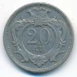 Австрия, 20 геллеров (1894 г.)