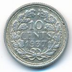 Нидерланды, 10 центов (1937 г.)
