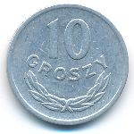 Польша, 10 грошей (1968 г.)