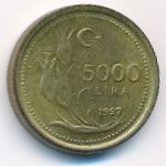 Турция, 5000 лир (1997 г.)
