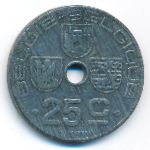 Belgium, 25 centimes, 1943