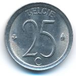 Belgium, 25 centimes, 1972