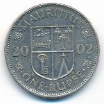 Mauritius, 1 rupee, 2002
