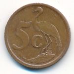 South Africa, 5 cents, 2008