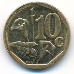 ЮАР, 10 центов (2009 г.)