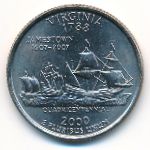 США, 1/4 доллара (2000 г.)