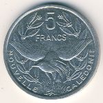 New Caledonia, 5 francs, 1983–2018