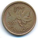 Canada, 1 cent, 2007