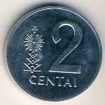 Lithuania, 2 centai, 1991