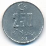 Турция, 250000 лир (2003 г.)