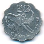 Свазиленд, 20 центов (1998 г.)