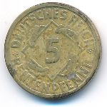 Веймарская республика, 5 рентенпфеннигов (1924 г.)