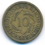 Веймарская республика, 10 рейхспфеннигов (1925 г.)