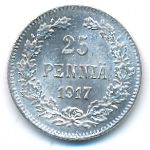 Finland, 25 pennia, 1917
