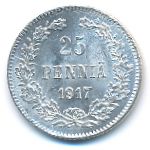 Finland, 25 pennia, 1917