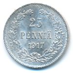 Finland, 25 pennia, 1917