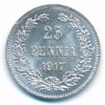 Finland, 25 pennia, 1917
