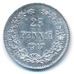 Finland, 25 pennia, 1917