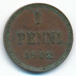 Finland, 1 penni, 1902