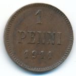 Finland, 1 penni, 1911