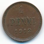 Finland, 1 penni, 1912