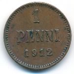 Finland, 1 penni, 1912