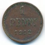 Finland, 1 penni, 1912