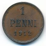 Finland, 1 penni, 1912