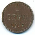 Finland, 1 penni, 1913