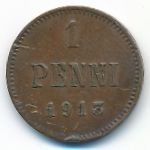 Finland, 1 penni, 1913