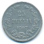 Финляндия, 25 пенни (1907 г.)