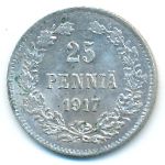 Finland, 25 pennia, 1917