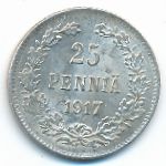 Finland, 25 pennia, 1917