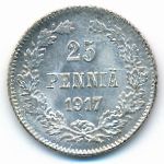 Finland, 25 pennia, 1917