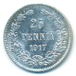 Finland, 25 pennia, 1917